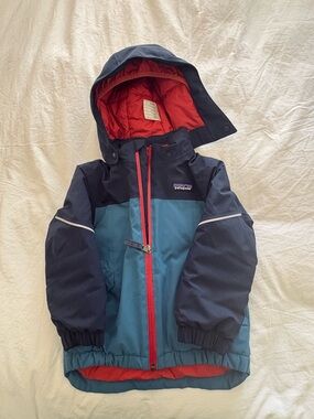 Patagonia Kids Jacket Navy Blue Teal Red
